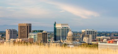 Grasses ve Boise Idaho silüeti