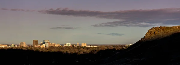 Boise Idaho y colinas de pie en la mañana — Foto de Stock