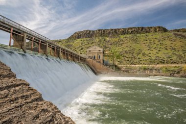 Idaho yüksek su Boise Nehri üzerinde Baraj