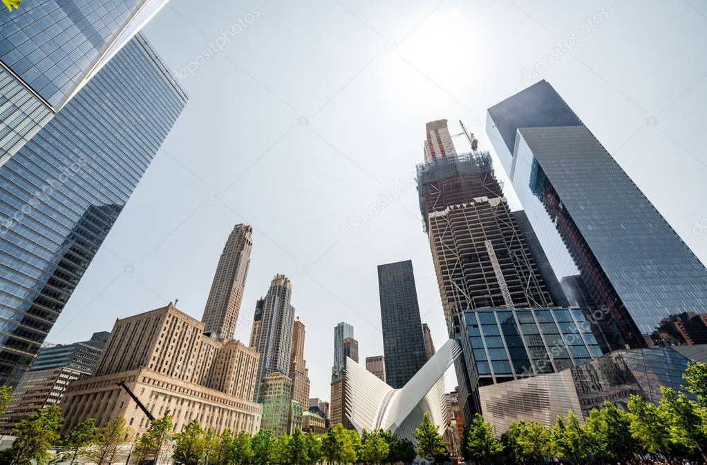 Skyscrapers in downtown New York City 