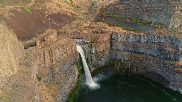 Csodálatos Víz Alá Kelet Washington Áramlik Egy Mély Kanyon — Stock videók