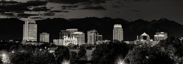 Unieke Skyline Verschijning Van Skyline Salt Lake Stad Utah — Stockfoto