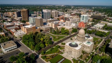 Yazın Boise Idaho 'nun hava manzarası
