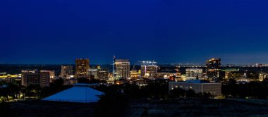 Ağaçlar şehri Boise Idaho Geceleri gökyüzü