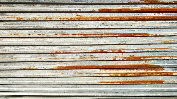 Old Rusty Metal Fence — Stock Photo, Image