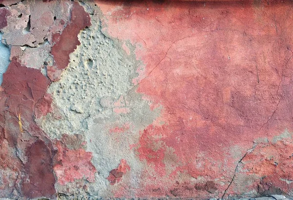 eski kırmızı kırık sıva