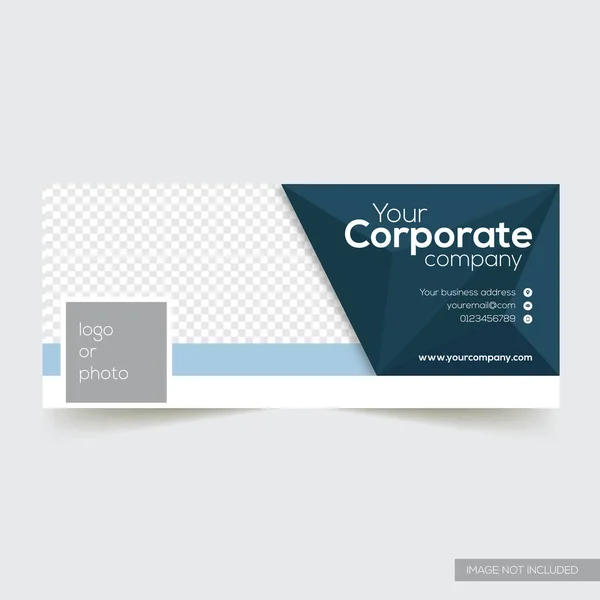 Corporate Facebook Timeline Cover Template — Stock Vector