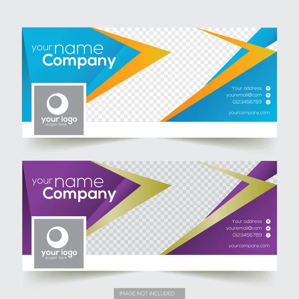 Corporate Facebook Timeline Cover Template — Stock Vector