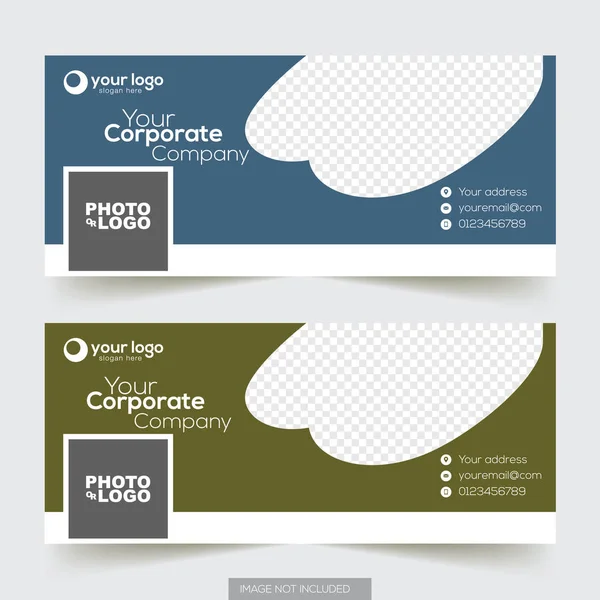 Corporate Facebook Timeline Covervorlage — Stockvektor