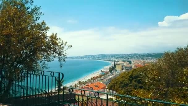 Vista aérea a Niza, Francia — Vídeos de Stock