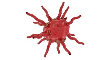 Parlak Covid-19, güzel renkler ve röfleler - Viroloji Konsepti - 3D Hazırlama