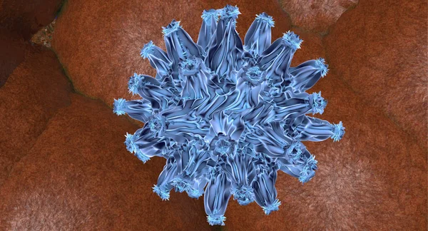 Heldere Covid Met Prachtige Kleuren Highlights Virology Concept Rendering — Stockfoto