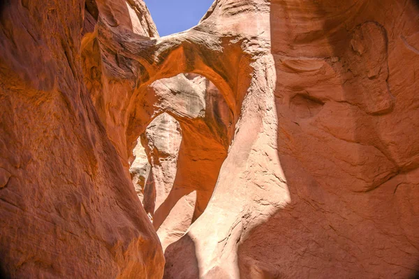 Usa Amerikai Utah Arizona Slot Canyon Hegyek — Stock Fotó