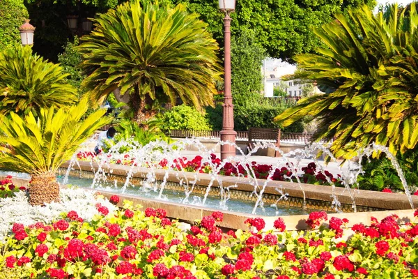 Kleurrijke Tuin Van Glorieta Murcia — Stockfoto