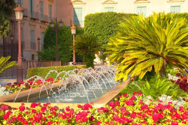 Farbenfroher Garten Der Glorieta Murcia Stockbild