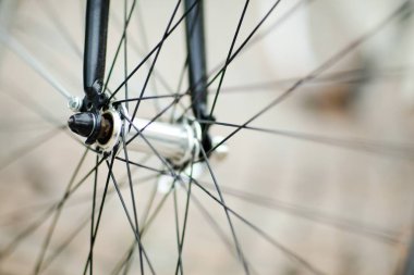 Bisiklet tekerleği ayrıntılı.