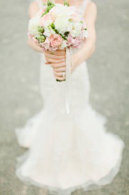 Sığ odaklama güller buket.