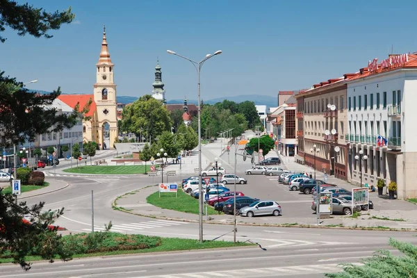 Zvolen, Eslováquia, 16 anos. Jun, 2012: SNP quadrado — Fotografia de Stock