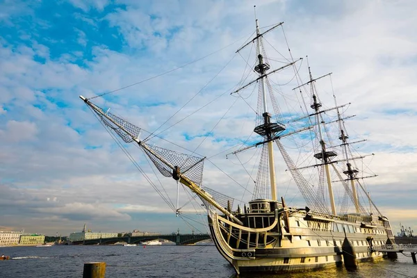 St. Petersburg, Russia - July 6, 2019: Blagodat frigate on Neva Stock Image