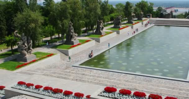 러시아 볼고그라드 2019 Memorial Complex Mat Rodina Zovyot Motherland Calls — 비디오
