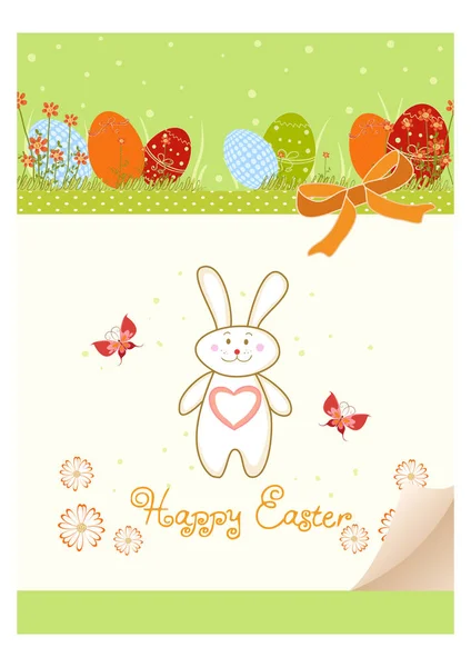 Happy holiday Easter day card vintage egg with flowers vector illustration graphic design