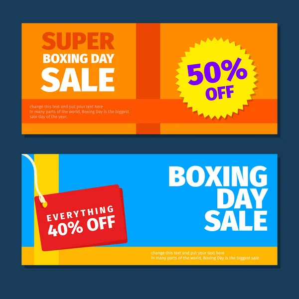 Happy Boxing day sale design with gift boxes , shopping holiday big savings, December 26th