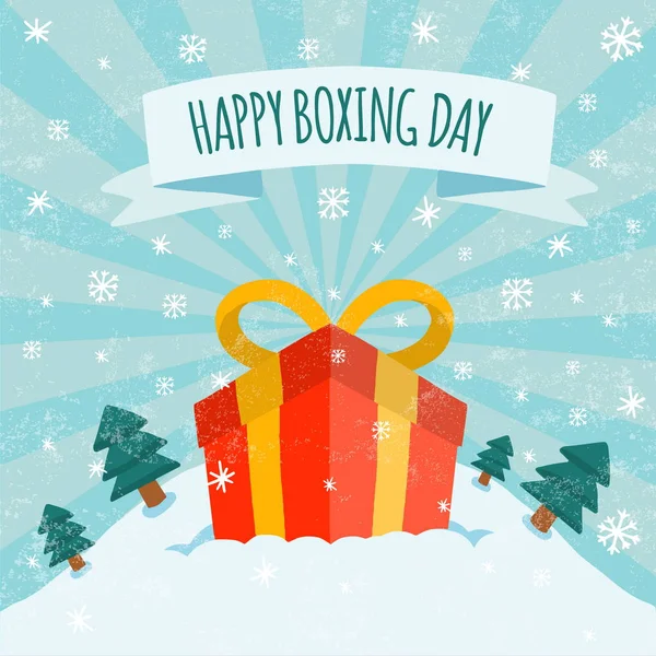 Happy Boxing day sale design with gift boxes , shopping holiday big savings