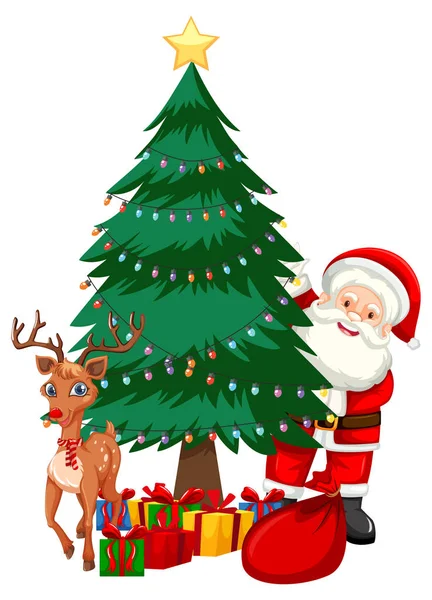 happy Merry Christmas Tree With Background Collection - A Christmas tree is a decorated tree, usually an evergreen conifer, such as a spruce, pine or fir, or an artificial tree of similar appearance