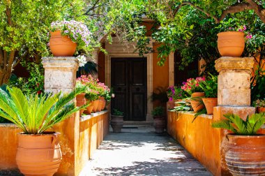 Yunanistan 'ın Girit kentindeki Agia Triad Manastırı