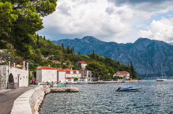 Perast Staden Montenegro — Stockfoto