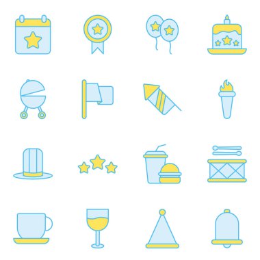 Bağımsızlık Günü simgeleri paketlendi. Ayrı semboller koleksiyonu 