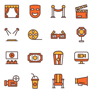 Tiyatro ikonları toplanır. Ayrı semboller koleksiyonu 