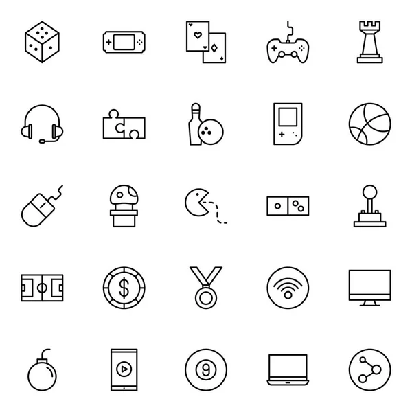 Jeu Icônes Pack Collection Symboles Isolés — Image vectorielle