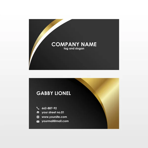 Creative and elegant double sided business card template. Simple and clean design. Creative corporate identity .