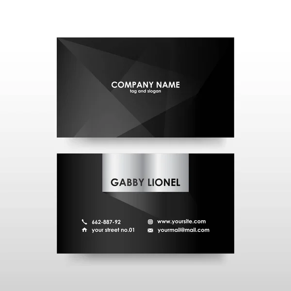 Creative and elegant double sided business card template. Simple and clean design. Creative corporate identity .