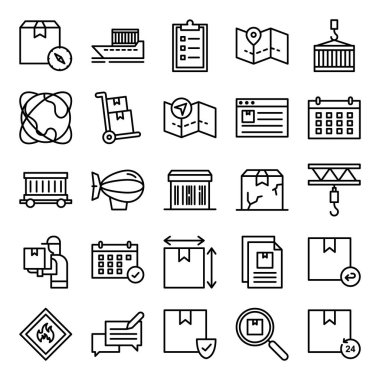 Lojistik simgeler paketi