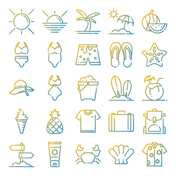 Summer icons pack