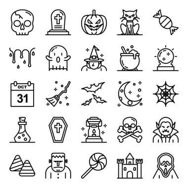 Cadılar Bayramı simgeleri paketi