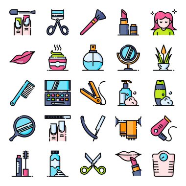 Güzellik simgeleri paketi