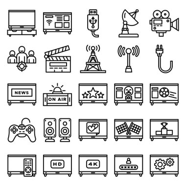 Televizyon simgeleri paketi