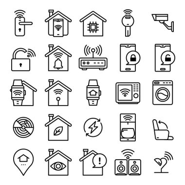 Akıllı ev simgeleri paketi