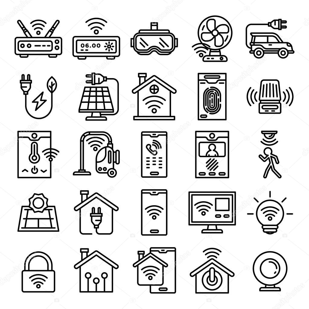 Smart home icons pack