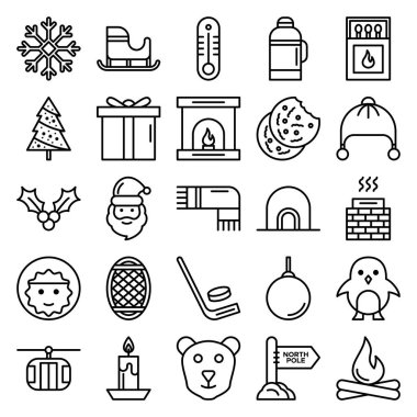 Kış simgeleri paketi