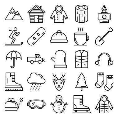 Kış simgeleri paketi