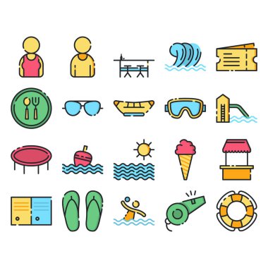 Yüzme simgeleri paketi