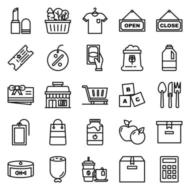 Süpermarket simgeleri paketi