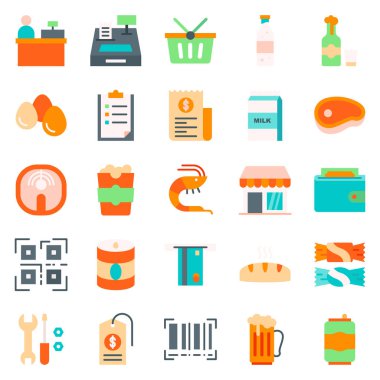 Süpermarket simgeleri paketi