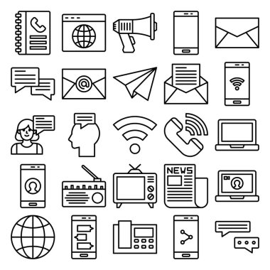 İletişim simgeleri paketi