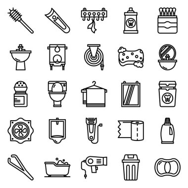 Banyo simgeleri paketi