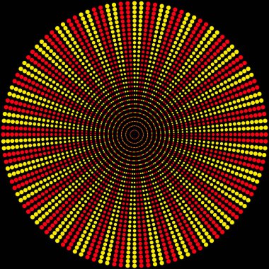 Kırmızı ve sarı renk renkli topları arka plan